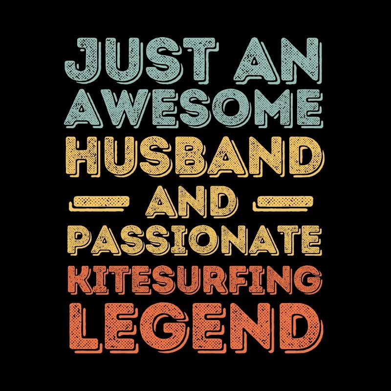 Husband Kitesurfing retro