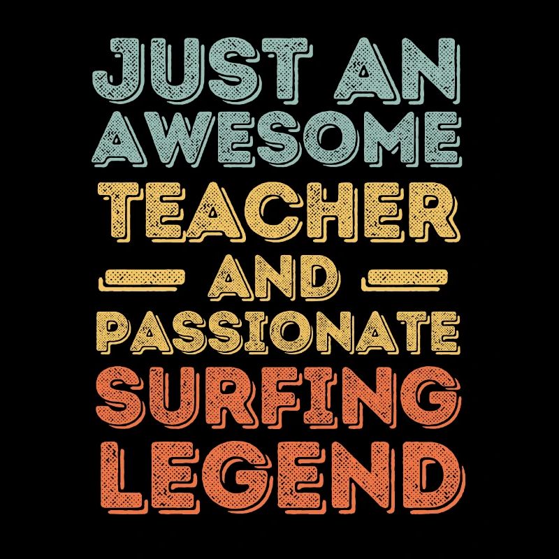 Instructor Surfing retro