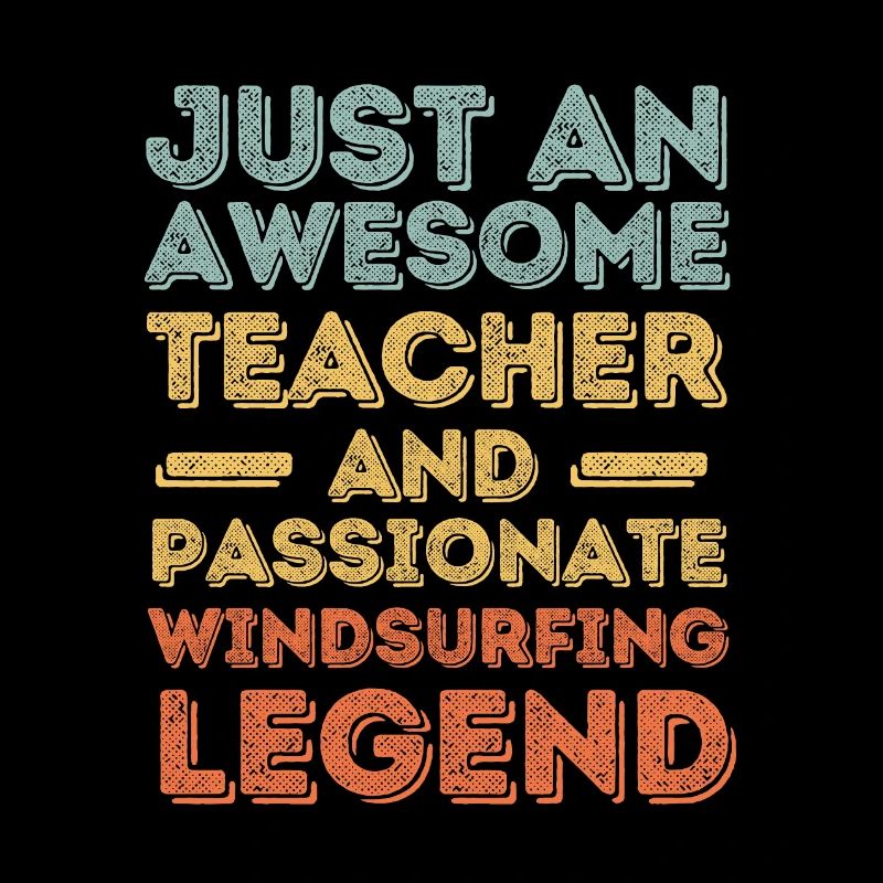Instructor windsurfing retro