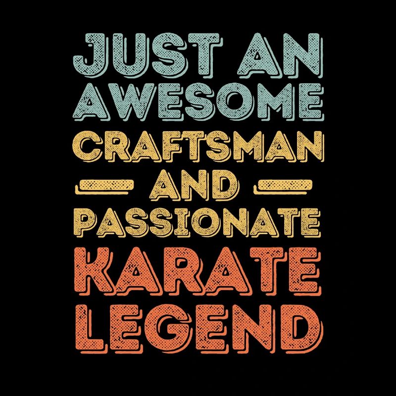 Handwerker Karate retro