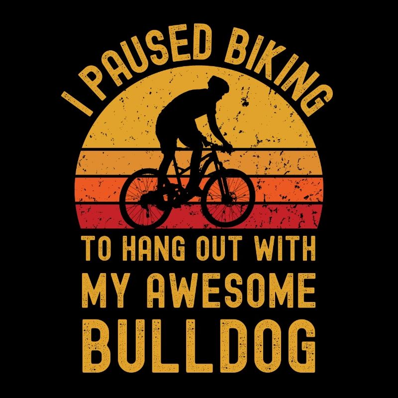 Cyclisme et bouledogue