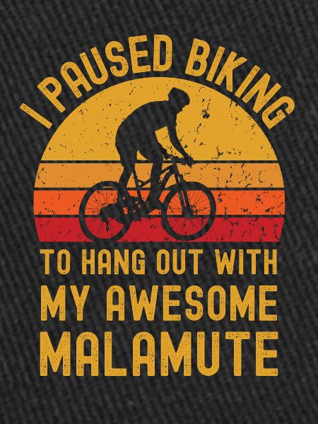 Cyclisme et Malamute