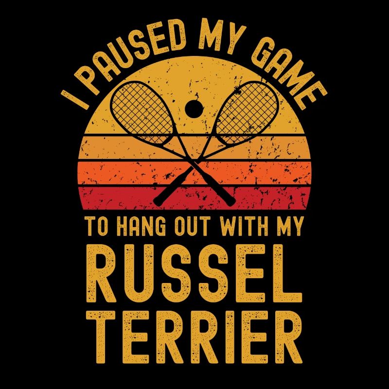 Courge et Russel Terrier