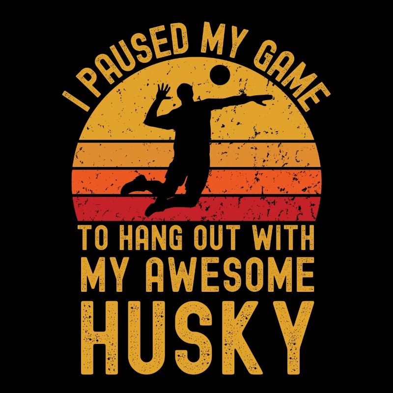 Volleyball et husky
