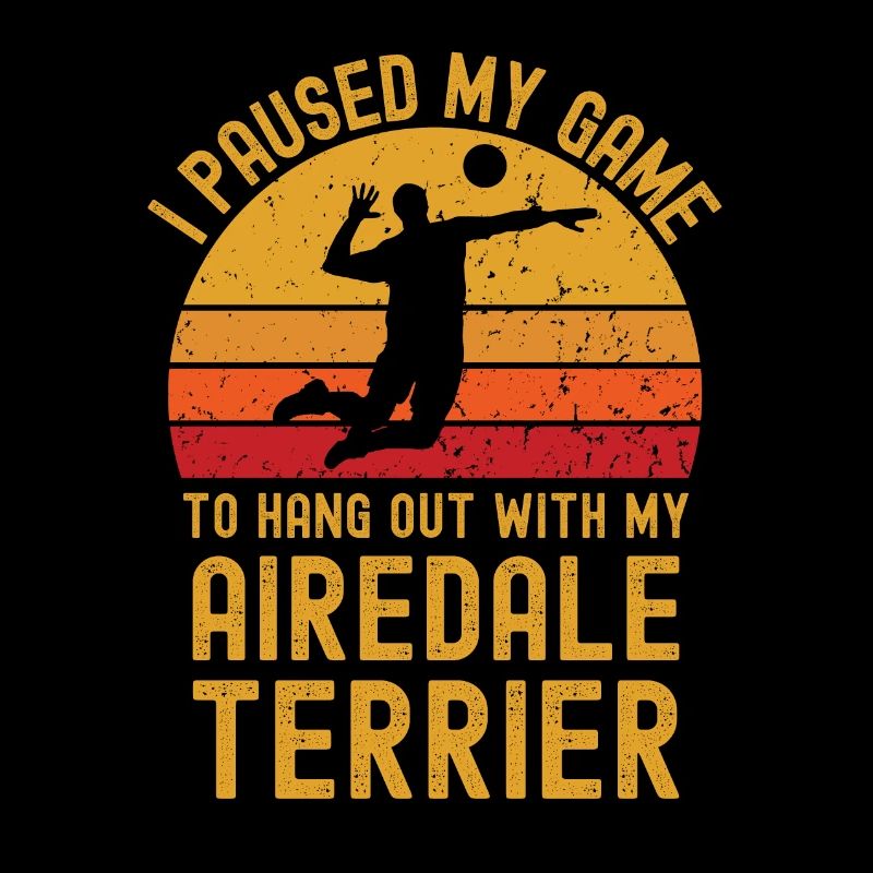 Volleyball et Airedale Terriers