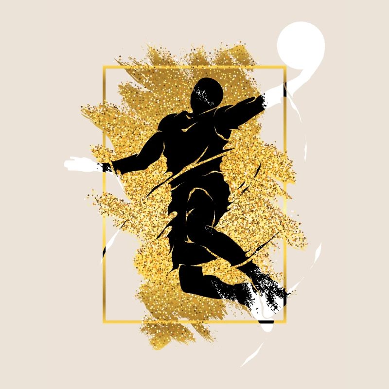 Basketteur Basketteur Dunking Gold Splash