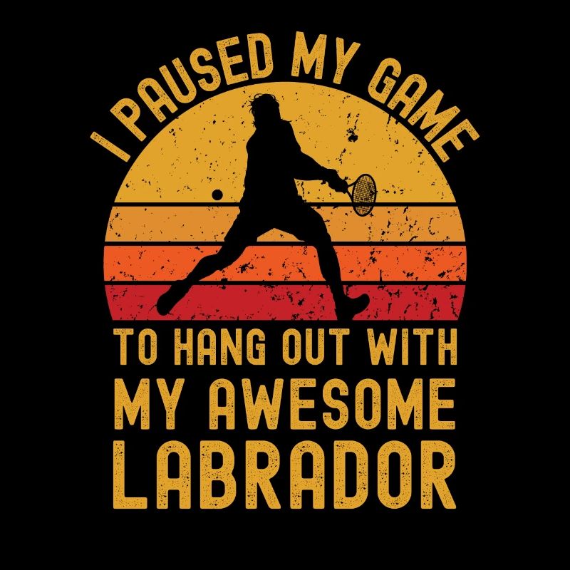 Tennis et Labrador