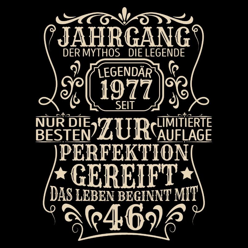 Geburtstagsgeschenk Geboren 1977 46 Jahre