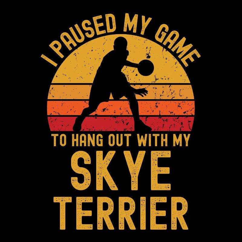 Basket-ball et Skye Terrier