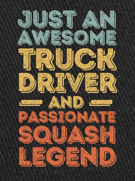 LKW-Fahrer Squash retro