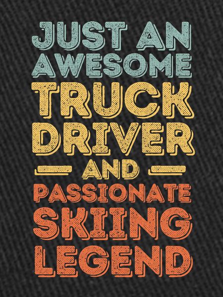 Camionneur ski rétro