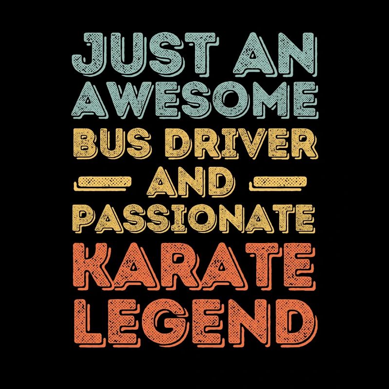 Busfahrer Karate retro