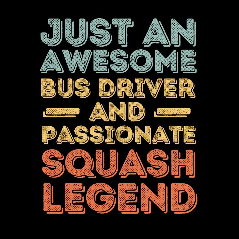 Chauffeur de bus squash rétro