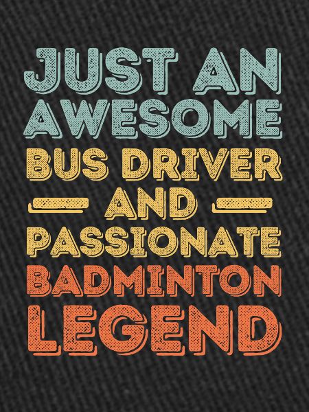 Chauffeur de bus Badminton rétro