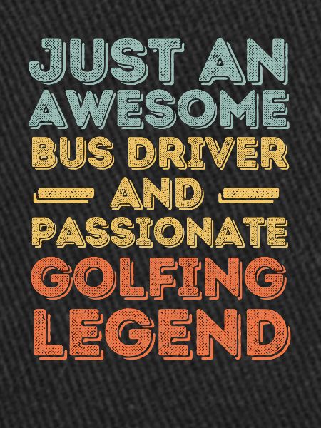 Chauffeur de bus golf rétro