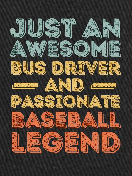 Chauffeur de bus baseball rétro