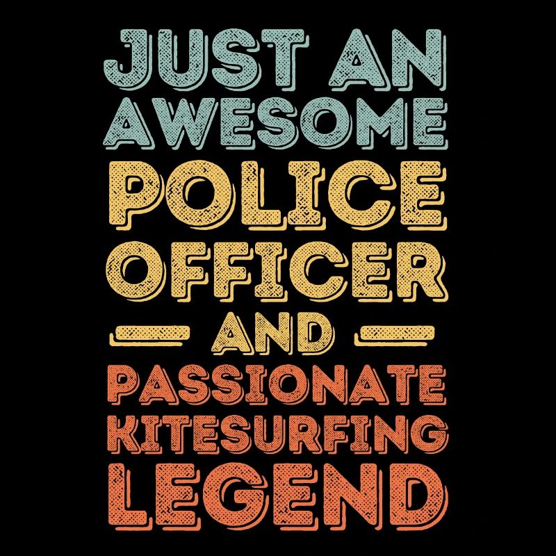 Policier Kitesurf rétro