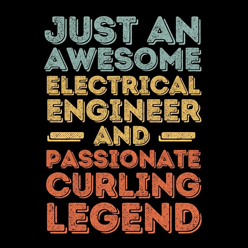 Ingénieur électricien Curling rétro