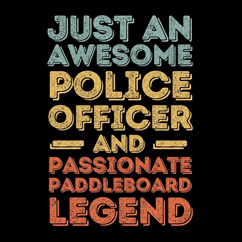 Policier Paddleboard rétro