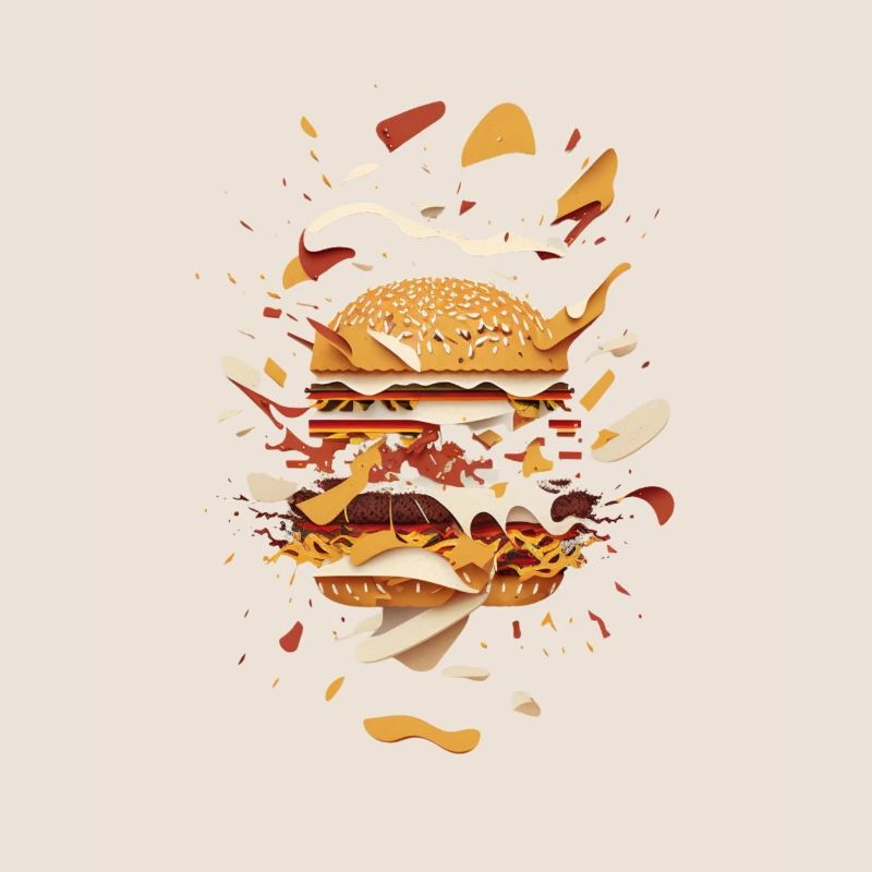 Burger a explosé | Burger déconstruit