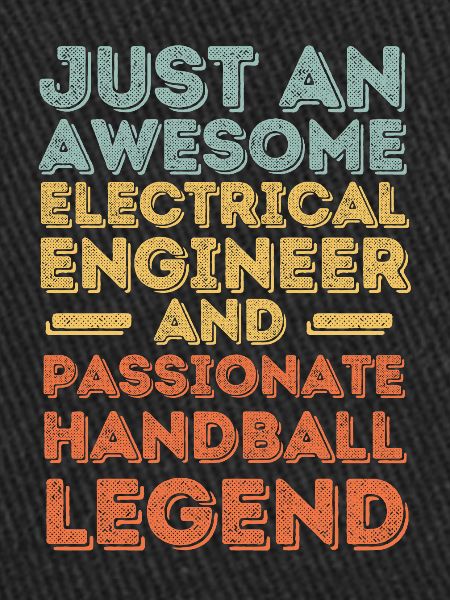 Electrical engineer handball retro