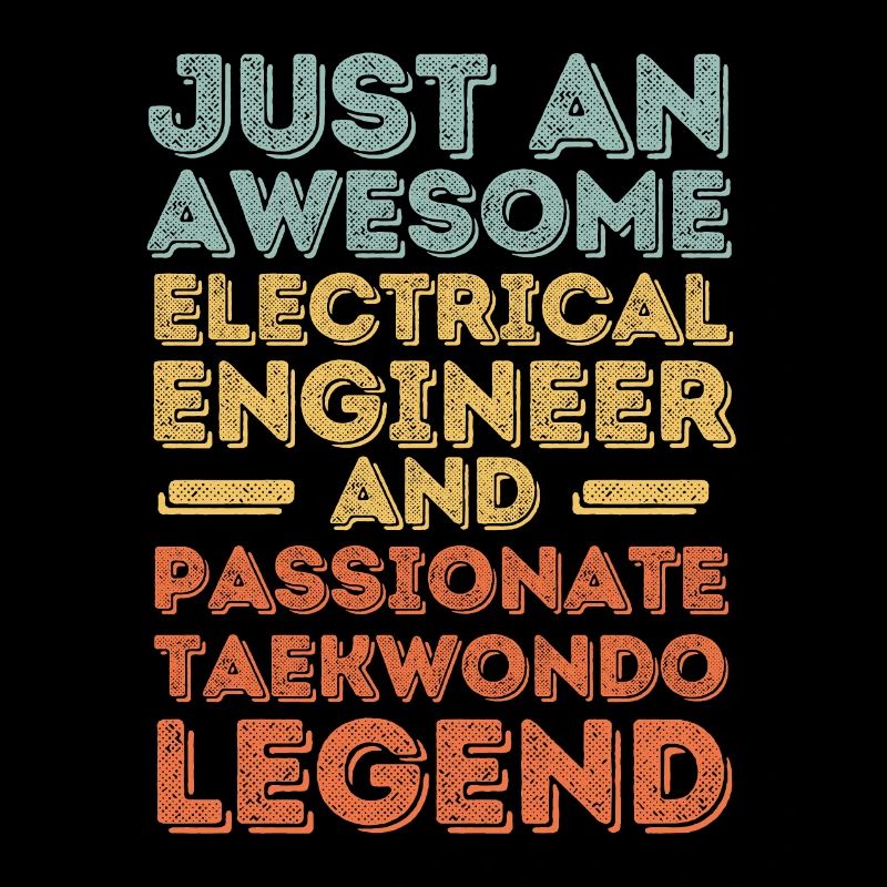 Electrical engineer Taekwondo retro