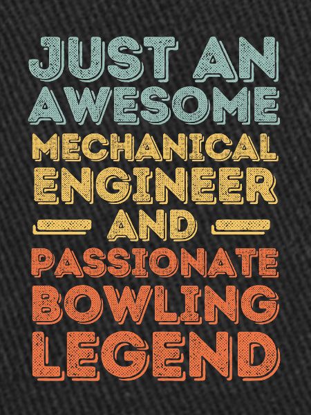 Mechanical Engineer Bowling retro
