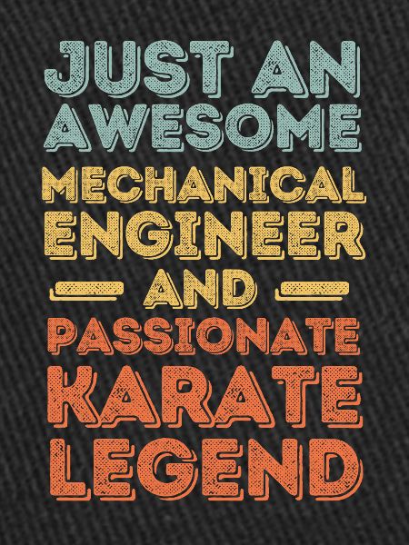 Mechanical Engineer Karate retro