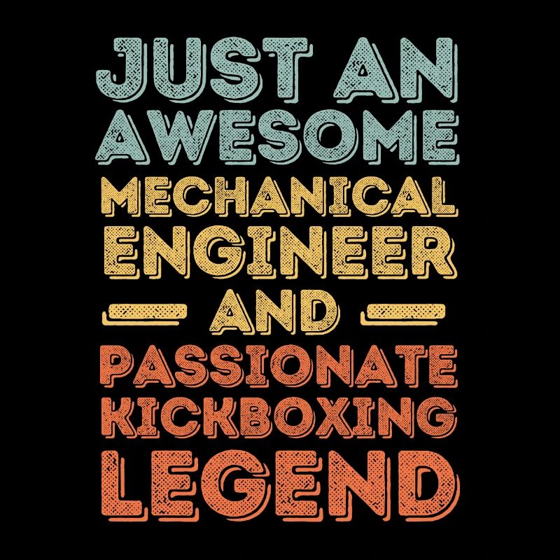 Mechanical Engineer Kickboxing retro
