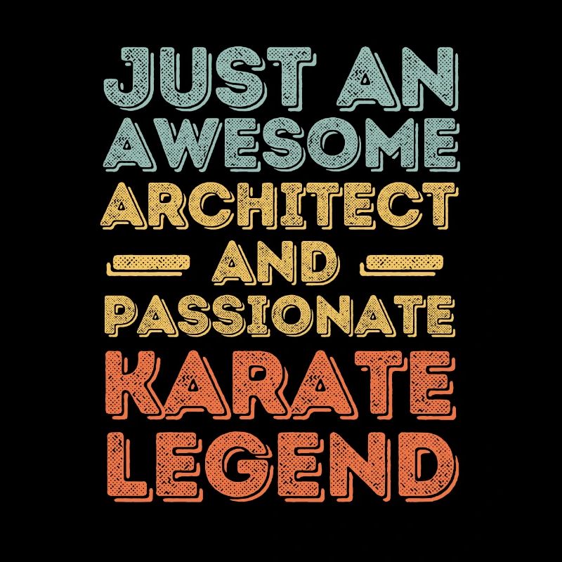 Architecte Karaté rétro