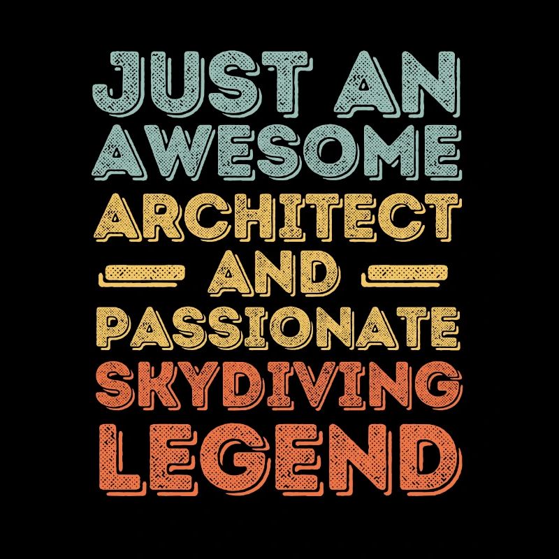 Architecte parachutisme rétro