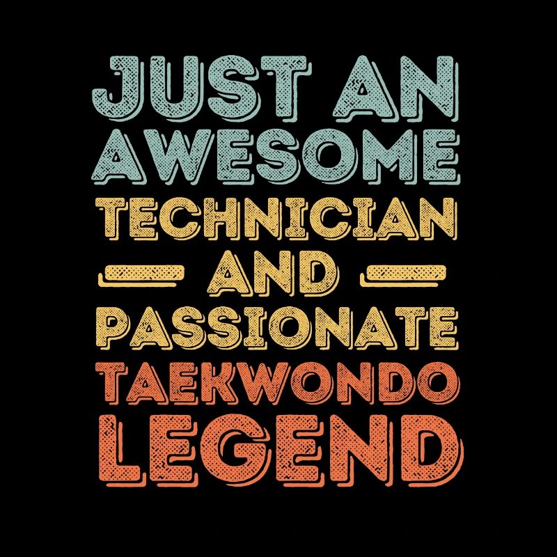 Techniker Taekwondo retro