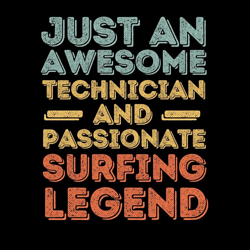 Techniker Surfen retro