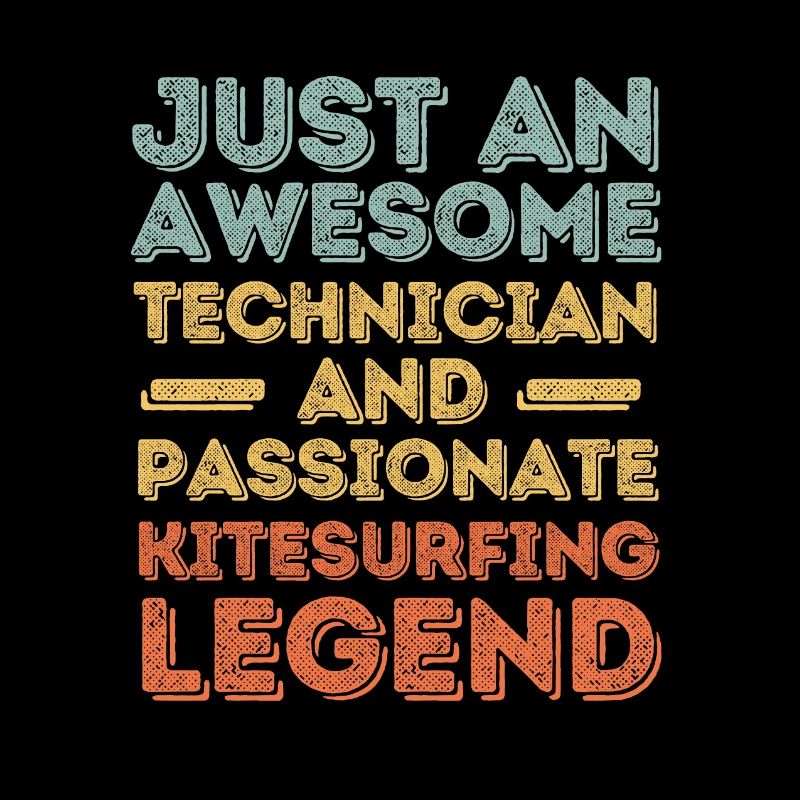 Techniker Kitesurfen retro