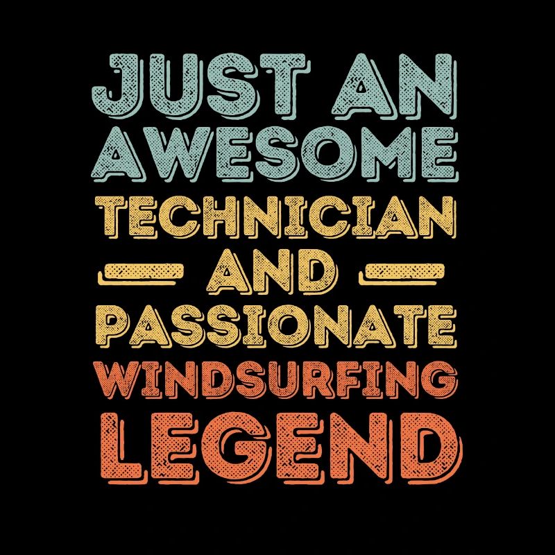 Techniker Windsurfen retro