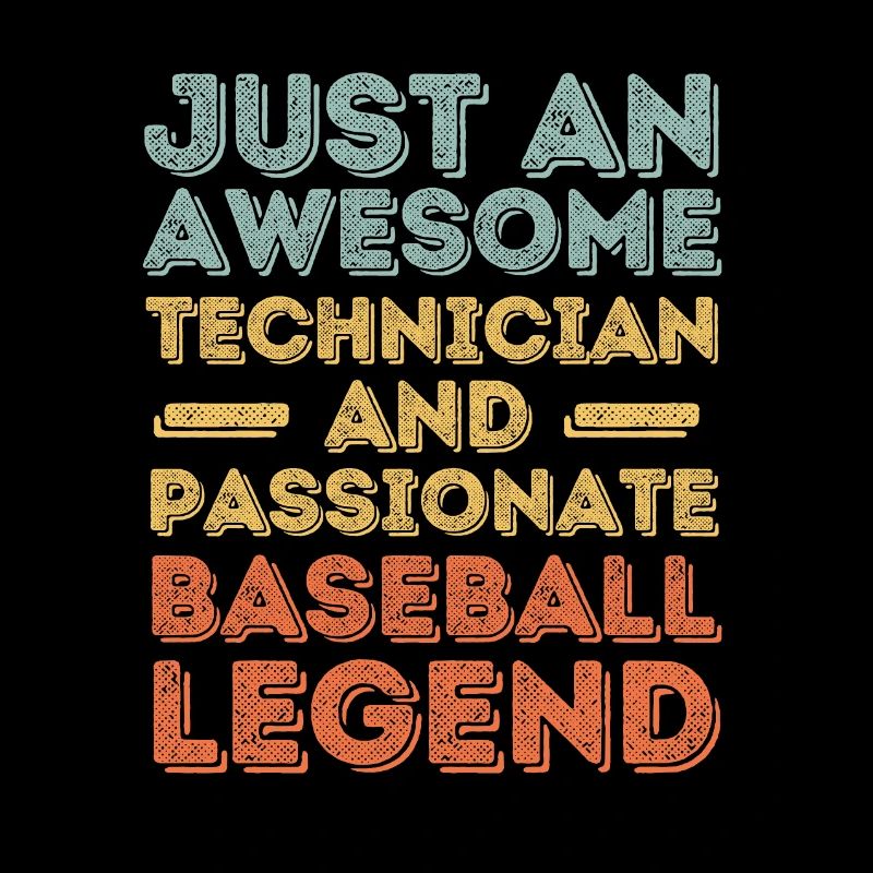 Technicien Baseball rétro