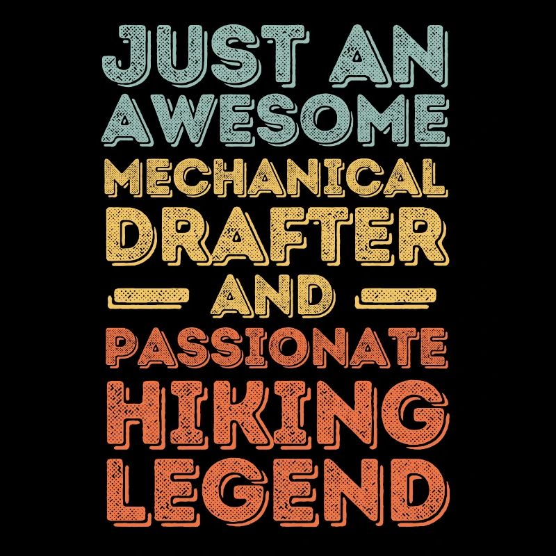 Technical Draughtsman Hiking retro