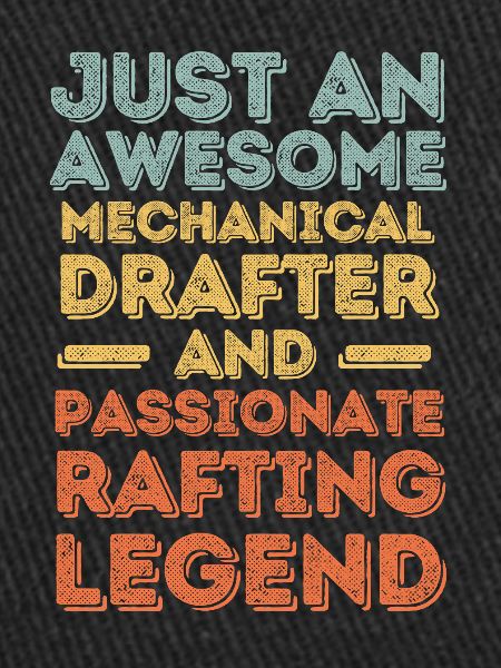 Technical draughtsman rafting retro