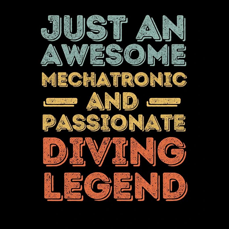 Mechatroniker Tauchen retro