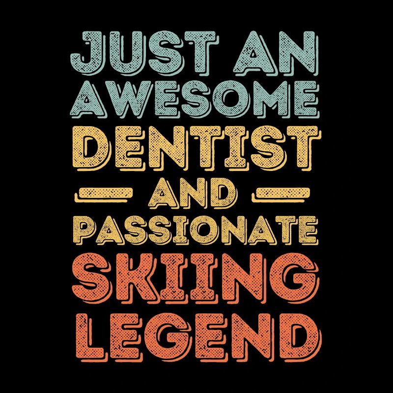 Dentiste Ski rétro