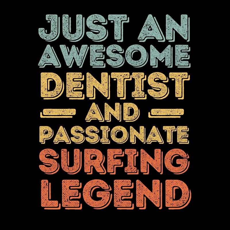 Dentist Surfing retro