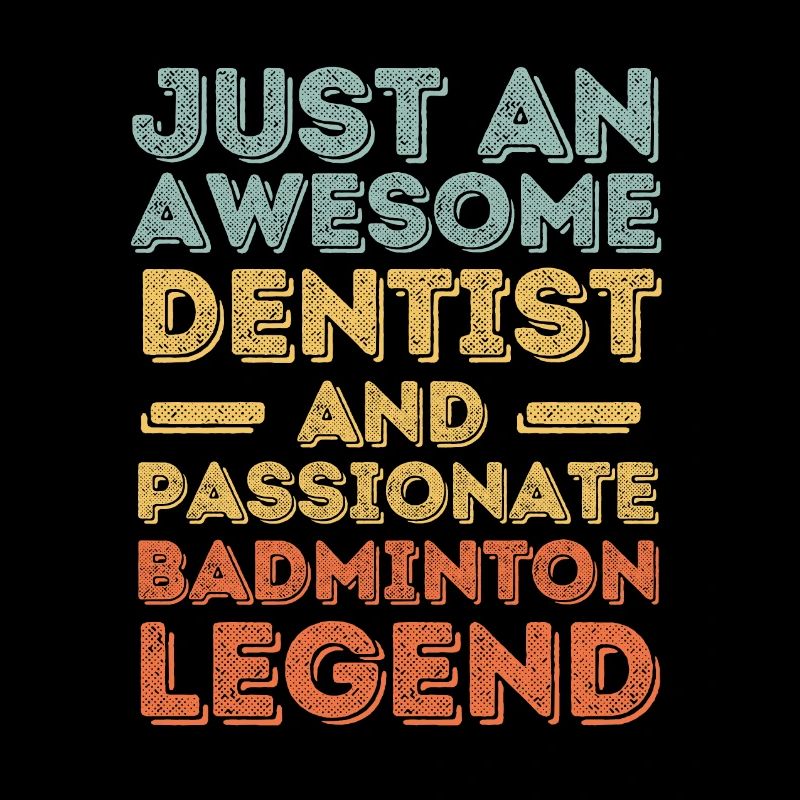 Dentiste Badminton rétro