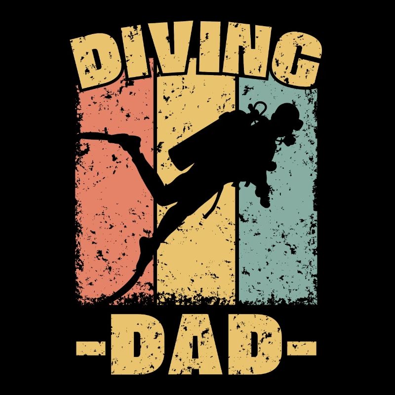 Diving dad retro