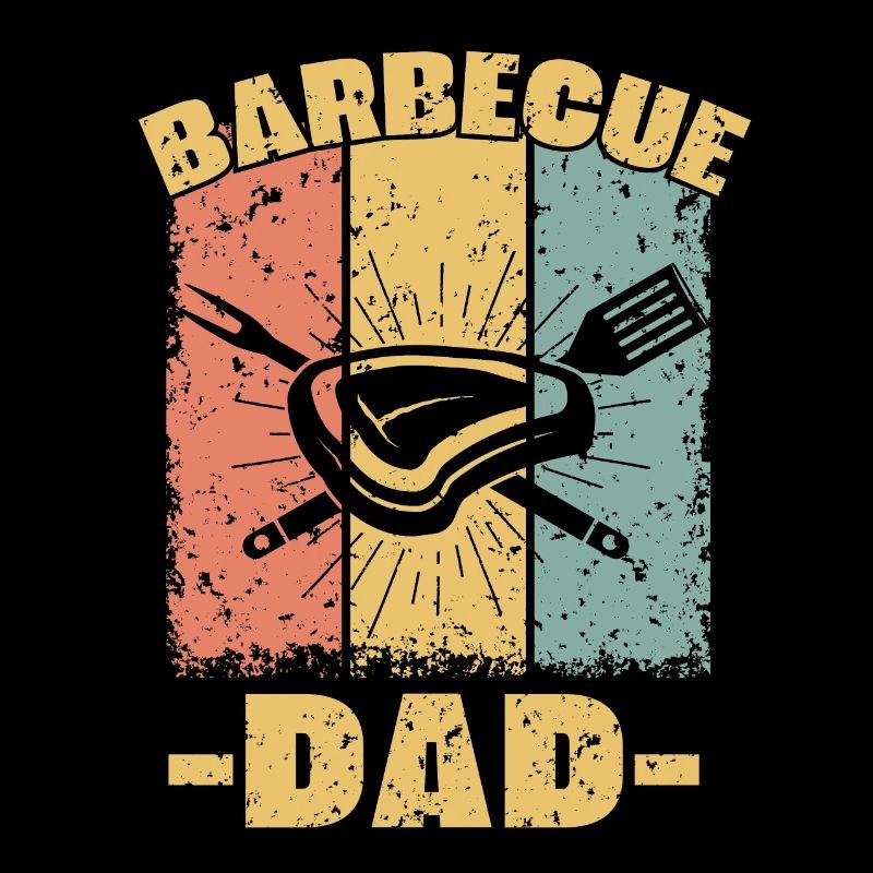 Barbecue papa rétro