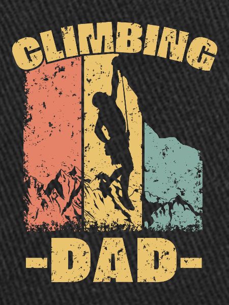 Climbing dad retro