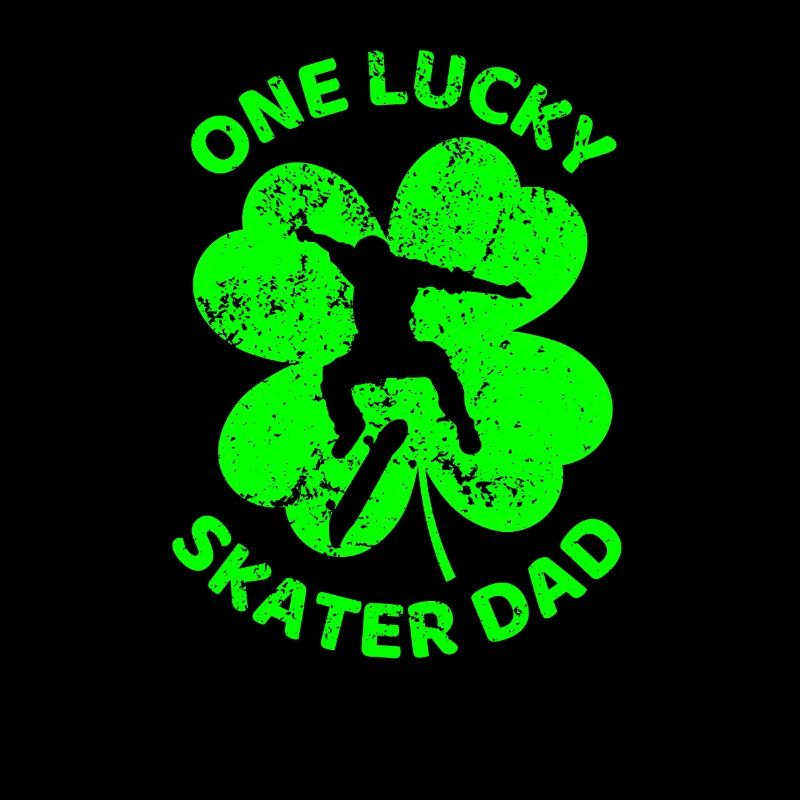 Skating St. Patrick's day shamrock