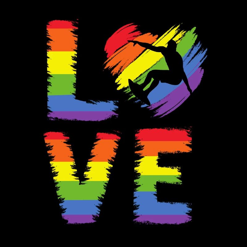 Surfer LGBT Pride