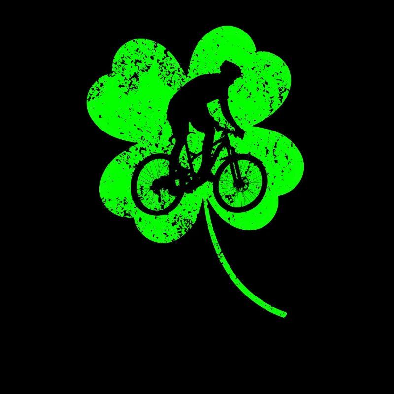 Trèfle de la Saint-Patrick à vélo