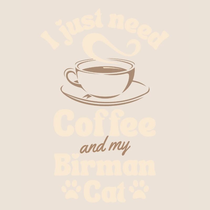 Amateur de café Birman-chat
