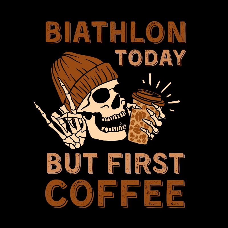 Café Biathlon skeleton